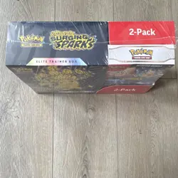 Pokemon TCG Surging Sparks ETB + Booster Bundle 2-Box English 2025 Pikachu - Image 3