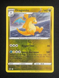 Pokemon Dragonite Holo Rare SWSH12: Silver Tempest 131/195 NM - Image 1