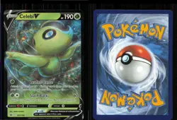 Celebi V 007/198 Holo V Rare Chilling Reign Pokemon Near Mint - Image 3