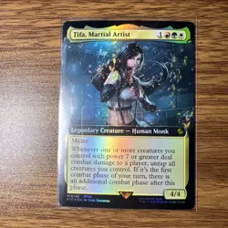 Tifa, Martial Artist - Foil - (Extended Art) (0188) Final Fantasy MTG Commander - Image 1