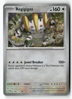 Regigigas (Master Ball Pattern) 086/131 Holo Prismatic Evolutions Pokemon NM - Image 1