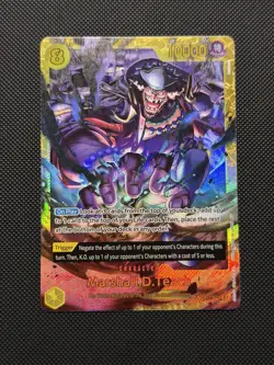 MARSHALL.D.TEACH (119) OP16-119 THE TIME OF BATTLE ONE PIECE SECRET RARE ✅ NM - Image 1