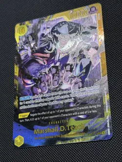 MARSHALL.D.TEACH (119) OP16-119 THE TIME OF BATTLE ONE PIECE SECRET RARE ✅ NM - Image 3