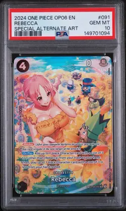 One Piece Rebecca SP OP05-091 Wings of the Captain Foil PSA 10 GEM MINT TCG - Image 1