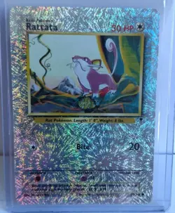 Pokemon Rattata Reverse Holo Legendary Collection Card English 2002 Pokemon TCG - Image 1