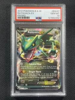 Pokemon Card - PSA10 Gem MT - POP 10- Rayquaza EX - Black Star Promo 2012 - BW47 - Image 1