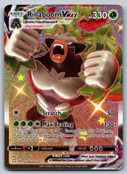 Rillaboom VMAX SV106/SV122 Pokemon NM Shining Fates Shiny Vault - Image 1