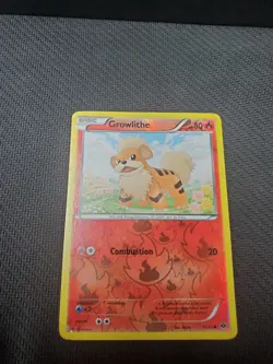 Pokemon Growlithe 11/99 Next Destinies 2012 English Common Reverse Holo - Image 1