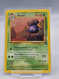Gloom 37/64 Common Pokemon TCG WOTC Jungle Card Vintage - Image 1