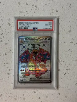 Pokemon 2023 OBF en Charizard EX Card 215/197 PSA 10 - Image 1