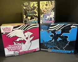 Pokemon TCG SV10.5 Black Bolt & White Flare ETBs + Booster Bundles Lot Sealed - Image 1