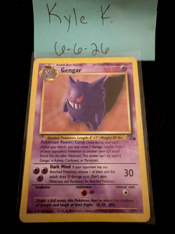 Pokemon TCG Gengar Fossil Set 20/62 RARE MINT - Image 1