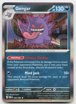 Gengar 050/088 Rare Perfect Order Pokemon Reverse Holo Near Mint - Image 1