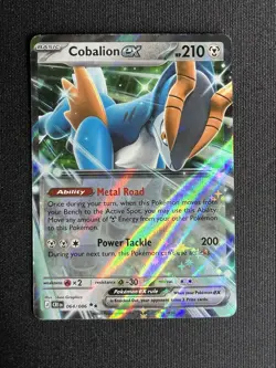 Cobalion ex 64/86 Double Rare Pokemon Chaos Rising ME04 NM - Image 1