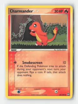 Charmander 48/108 Common Power Keepers Pokemon Damaged - Image 1