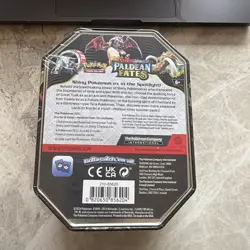 Pokemon TCG Paldean Fates Great Tusk EX Tin 4 Booster Packs NEW & SEALED ✅ - Image 3