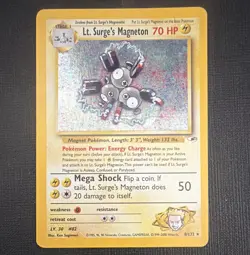 Pokemon TCG Lt. Surge's Magneton 8/132 Gym Heroes Holo 70 HP - Image 1