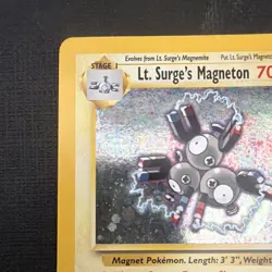 Pokemon TCG Lt. Surge's Magneton 8/132 Gym Heroes Holo 70 HP - Image 2