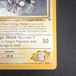 Pokemon TCG Lt. Surge's Magneton 8/132 Gym Heroes Holo 70 HP - Image 4
