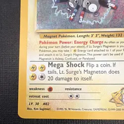 Pokemon TCG Lt. Surge's Magneton 8/132 Gym Heroes Holo 70 HP - Image 5