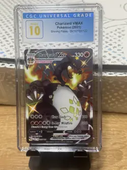 CGC 10 Pristine Charizard VMAX Full Art Holo SV107/SV122 Shining Fates 2021 - Image 1