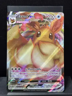 Pokemon Eevee VMAX SWSH087 Black Star Promo Holofoil Textured Near Mint - Image 2