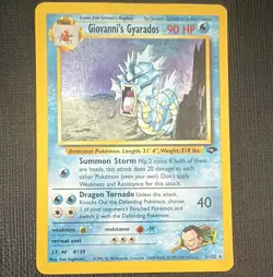 Pokemon TCG Giovanni's Gyarados 5/132 Gym Challenge Holo 90 HP Unlimited - Image 1