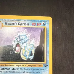 Pokemon TCG Giovanni's Gyarados 5/132 Gym Challenge Holo 90 HP Unlimited - Image 3