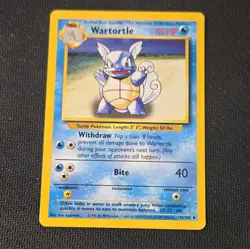 Pokemon TCG Wartortle 42/102 Base Set Uncommon Regular English 70 HP 1999 - Image 1