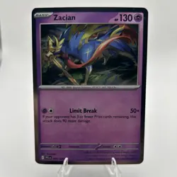 Zacian 045/094 Rare Cosmos holo Phantasmal Flames Pokemon Near Mint - Image 1