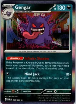 Gengar 050/088 Rare Perfect Order Pokemon Holo Near Mint - Image 1