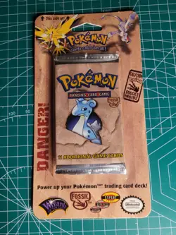 1999 Pokemon Fossil Blister Pack - Factory Sealed (Unopened) WOTC Lapras - Image 2