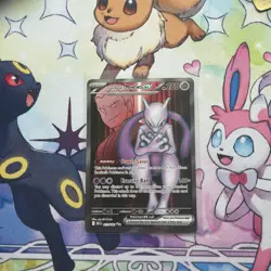 Pokemon TCG Team Rocket’s Mewtwo Ex Destined Rivals 213/182 Ultra Rare - Image 1