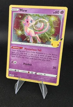 Pokemon TCG - Mew 011/025 Holo - Celebrations 25th Anniversary - NM - Image 3