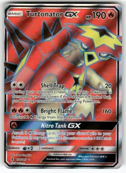 Turtonator GX (Full Art) 131/145 Holo Ultra Rare Guardians Rising Pokemon NM - Image 1