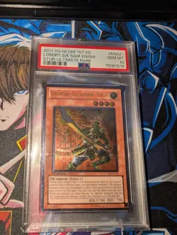 Yugioh Legendary Six Samurai - Enishi STOR-EN021 Ultimate Rare 1st Ed. - PSA 10 - Image 1