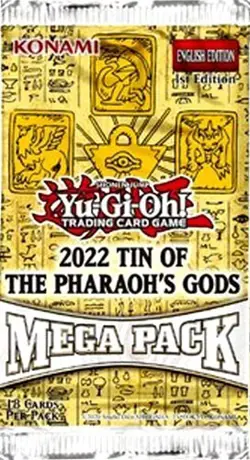 Yu-Gi-Oh!-2022 TIN OF THE PHARAOH’S GODS ~1x MEGA PACK~ 1st ed. 🙈🙉🙊🐵 - Image 1