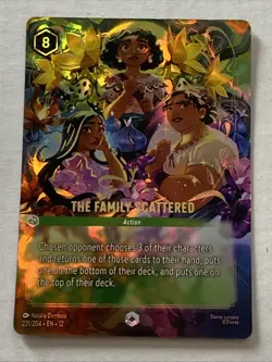 Disney's Lorcana Wilds Unknown The Family Scattered ENCHANTED 231/204 English - Image 1