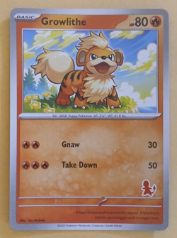 Growlithe Card My First Battle Charmander Stamped Deck Exclusive - Image 1