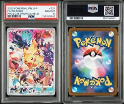 PSA 10 Pikachu 323/S-P Pokemon Card Promo 2022 Prcs.C/B Sword/Shield Japanese - Image 2
