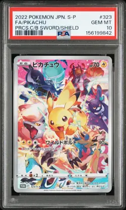PSA 10 Pikachu 323/S-P Pokemon Card Promo 2022 Prcs.C/B Sword/Shield Japanese - Image 4