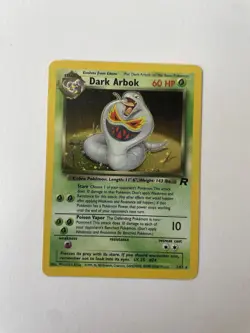 Pokemon Dark Arbok Card 2/82 Team Rocket Holo WOTC NM Condition - Image 2