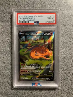 Pokemon Card PSA 10 Charizard V 211/172 s12a VSTAR UNIVERSE Alt Art Japanese - Image 1