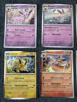 Pokemon Prismatic Evolutions 8 Cosmos Promo Cards - Costco Mini Tin Promos - Image 3
