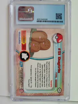 CGC Mint 9 DUGTRIO Topps 1st Print 1999 Pokemon Card Series 1 #51 - Image 2