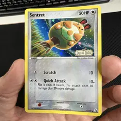 Sentret Reverse Holo 62/92 EX Legend Maker Pokemon Card Stamped - Image 1