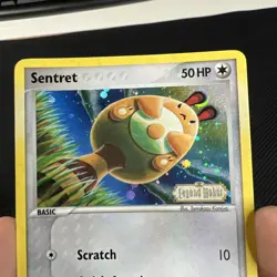 Sentret Reverse Holo 62/92 EX Legend Maker Pokemon Card Stamped - Image 2