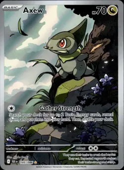 Axew 145/086 Holo - Pokemon SV: Black Bolt - NM - Image 1