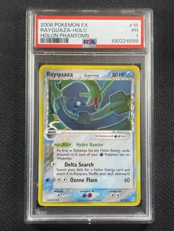 Pokemon Card - PSA1 PR Rayquaza EX Holo - Holon Phantoms - 2006 - POP25 - 16/110 - Image 1