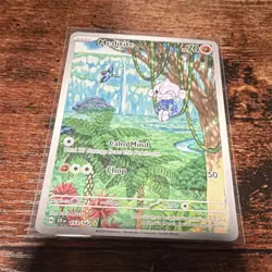 Pokemon Meditite 153/142 Sv07: Stellar Crown Illustration Rare Holo 70 HP - Image 1
